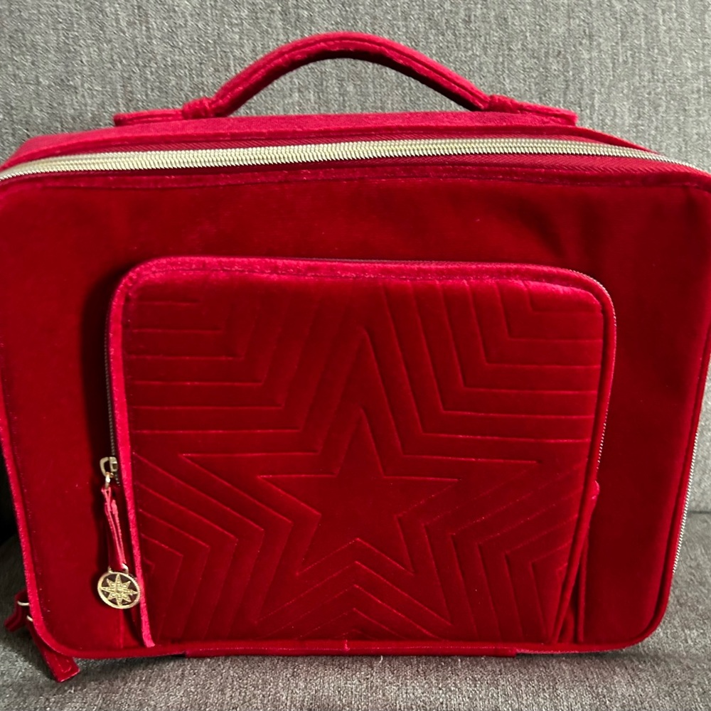 Estée Lauder Red Velvet Makeup Bag 12x9.5